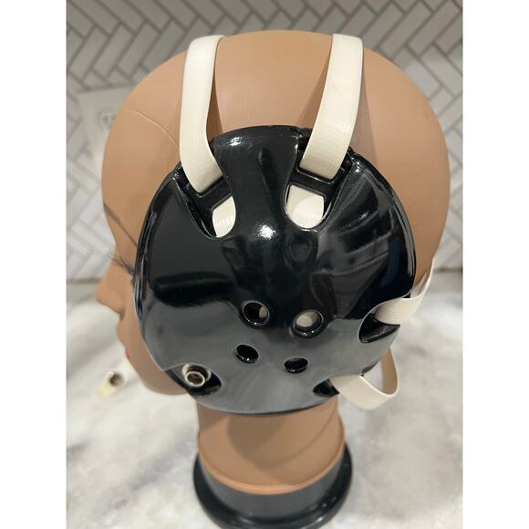 Vintage Brute Wrestling Headgear Black White Ear Guard Adjustable Chin Strap - Picture 4 of 5